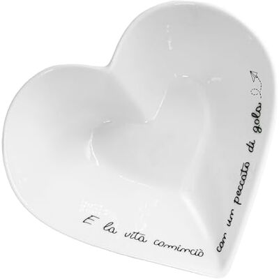 LA PORCELLANA BIANCA Le Onesti hartschaal diameter 13 cm, porselein LA PORCELLANA BIANCA Le Onesti hartschaal diameter 13 cm, porselein
