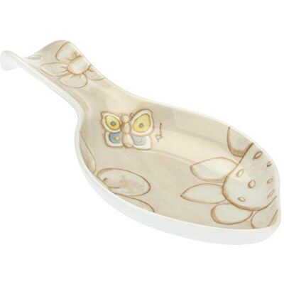THUN Kooklepelhouder met vlinders en bloemen keukenaccessoires lijn Elegance porselein 23,8 x 12 x 3 cm THUN Kooklepelhouder met vlinders en bloemen keukenaccessoires lijn Elegance porselein 23,8 x 12 x 3 cm