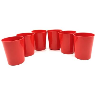 Kimmel Beker 180 ml set van 6 rood Kimmel Beker 180 ml set van 6 rood
