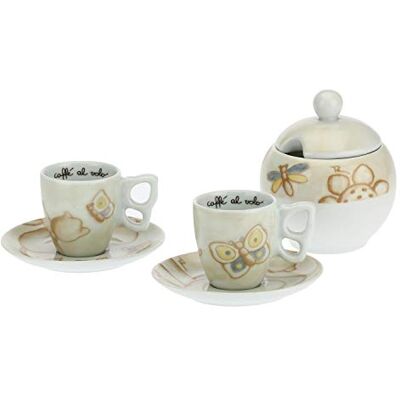 THUN Set van 2 koffiekopjes en suikerpot Line Elegance porselein 110 ml Ø 6,5 cm 5,5 cm h schotel Ø 11,5 cm suikerpot 11 x 120 cm h 110 ml THUN Set van 2 koffiekopjes en suikerpot Line Elegance porselein 110 ml Ø 6,5 cm 5,5 cm h schotel Ø 11,5 cm suikerpot 11 x 120 cm h 110 ml