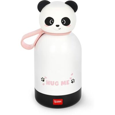 Legami Thermosfles voor kinderen, Hot & Cold BFF Panda, van dubbelwandig 18/8 roestvrij staal met luchtdichte sluiting, houdt 12 uur warm en 24 uur koud, inhoud 310 ml Legami Thermosfles voor kinderen, Hot & Cold BFF Panda, van dubbelwandig 18/8 roestvrij staal met luchtdichte sluiting, houdt 12 uur warm en 24 uur koud, inhoud 310 ml