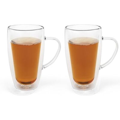 Bredemeijer Dubbelwandige glazen met oor s/2 (400, Milliliters) Bredemeijer Dubbelwandige glazen met oor s/2 (400, Milliliters)