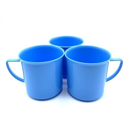 Kimmel Mok 180 ml set van 3 lichtblauw Kimmel Mok 180 ml set van 3 lichtblauw