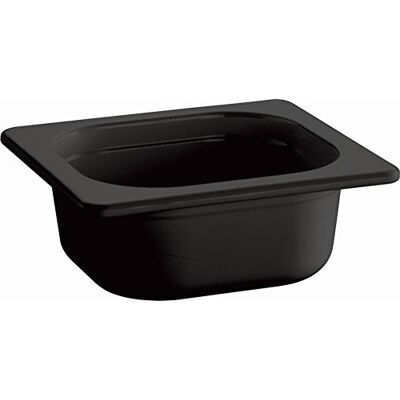 APS 83748 ECOLINE GN 1/6 melamine container met inkeping op de rand, 17, 6 x 16, 2 x 6, 5 cm 0,8 ltr. zwart APS 83748 ECOLINE GN 1/6 melamine container met inkeping op de rand, 17, 6 x 16, 2 x 6, 5 cm 0,8 ltr. zwart