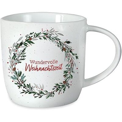 Grafik Werkstatt Grafik-Werkstatt Koffiemok met spreuk 300 ml porseleinen mok Kerstmis Prachtige kersttijd Grafik Werkstatt Grafik-Werkstatt Koffiemok met spreuk 300 ml porseleinen mok Kerstmis Prachtige kersttijd