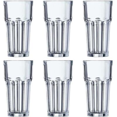 Arcoroc ARC J2598 Granity Longdrinkglas, 650 ml, glas, transparant, 6 stuks Arcoroc ARC J2598 Granity Longdrinkglas, 650 ml, glas, transparant, 6 stuks