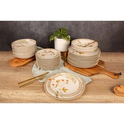 Cosy & Trendy Farfalla Tafelservies van aardewerk, gedecoreerd, 36-delig, 12 personen Cosy & Trendy Farfalla Tafelservies van aardewerk, gedecoreerd, 36-delig, 12 personen