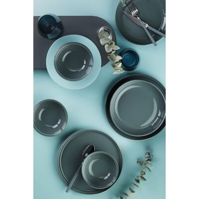 Hermia Concept Elegant 18-delige dinerset, 100% porselein, inclusief 6 borden (25 cm), 6 borden (21 cm), 6 kommen (14 cm), vaatwasmachinebestendig en magnetronbestendig Hermia Concept Elegant 18-delige dinerset, 100% porselein, inclusief 6 borden (25 cm), 6 borden (21 cm), 6 kommen (14 cm), vaatwasmachinebestendig en magnetronbestendig