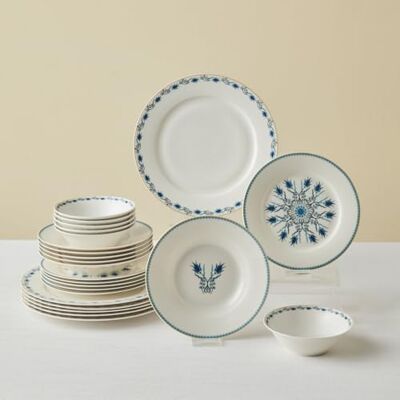 KARACA Forever Bone China Iznik 24-delige dinerset, 6 personen, meerkleurig KARACA Forever Bone China Iznik 24-delige dinerset, 6 personen, meerkleurig