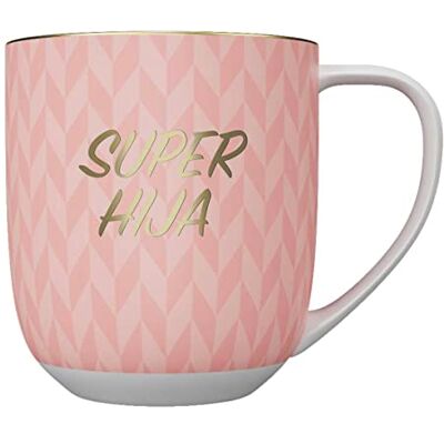 Draeger Super Hija Mok - Keramisch, 320ml, Gouden Opdruk Draeger Super Hija Mok - Keramisch, 320ml, Gouden Opdruk