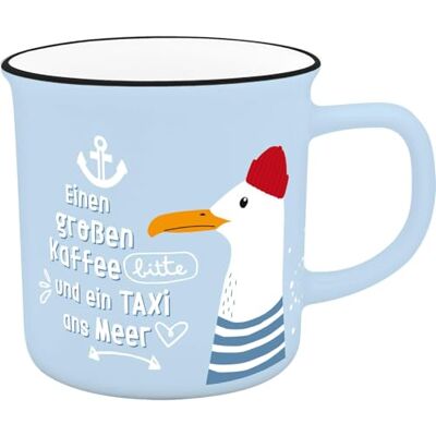 Sheepworld H:PPY life XL-beker met zeemotief lievelingsbeker van porselein, mok met spreuk, 55 cl, met cadeaubanderol geschenk vriend, vriendin 74527 Sheepworld H:PPY life XL-beker met zeemotief lievelingsbeker van porselein, mok met spreuk, 55 cl, met cadeaubanderol geschenk vriend, vriendin 74527