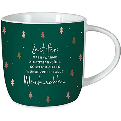 Grafik Werkstatt Grafik-Werkstatt Koffiemok met spreuk 300 ml porseleinen mok Kerstmis Tijd voor Kerstmis Grafik Werkstatt Grafik-Werkstatt Koffiemok met spreuk 300 ml porseleinen mok Kerstmis Tijd voor Kerstmis