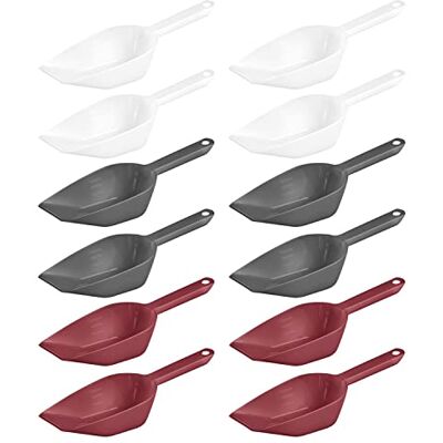 Westmark Bak-/weeg-/vulschepjes, 12 stuks, 3-kleurig, vulvolume: elk 55 ml, kunststof, Halvar, wit/rood/antraciet, 908922E6 Westmark Bak-/weeg-/vulschepjes, 12 stuks, 3-kleurig, vulvolume: elk 55 ml, kunststof, Halvar, wit/rood/antraciet, 908922E6
