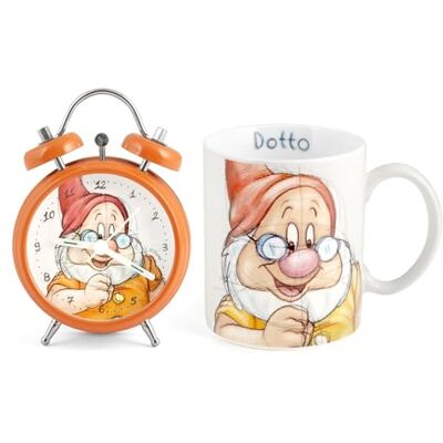 HOME Zwerge Set wekker Mug, porselein, oranje, 2 stuks HOME Zwerge Set wekker Mug, porselein, oranje, 2 stuks