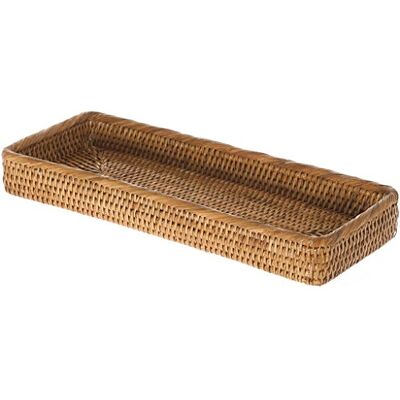 Kouboo La Jolla lang uitgerekt rotan eetbaarheid dienblad, honingbruine P, rotan en mand, honingbruin, 41.274999999999999 x 15.24 x 5.08 cm Kouboo La Jolla lang uitgerekt rotan eetbaarheid dienblad, honingbruine P, rotan en mand, honingbruin, 41.274999999999999 x 15.24 x 5.08 cm
