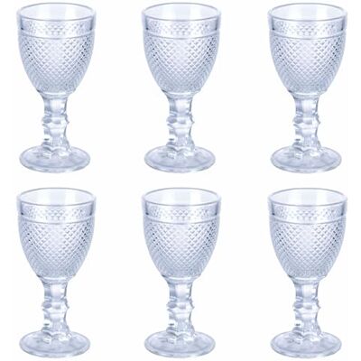 Tivoli Set van 6 likeurglazen 50 ml helder glas Diamond Tivoli Set van 6 likeurglazen 50 ml helder glas Diamond