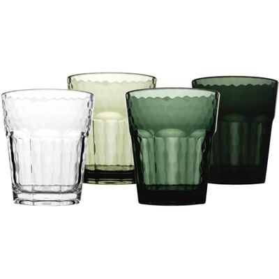 Bo-Camp Mix&Match campingglazen, reisbekers, waterglazen, wijnglazen, 200 ml, groen, 4 stuks Bo-Camp Mix&Match campingglazen, reisbekers, waterglazen, wijnglazen, 200 ml, groen, 4 stuks