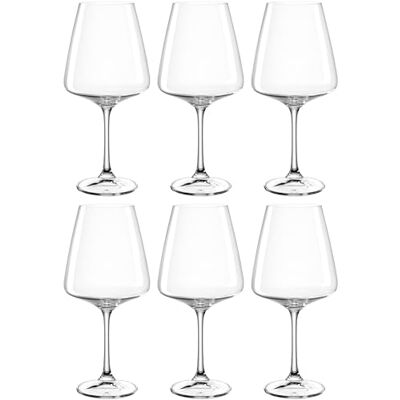 Leonardo HOME Paladino rode wijnglazen • set van 6 • vaatwasmachinebestendige wijnglazen • rode wijnkelk met getrokken steel • wijnglazen • 660 ml • 066311 Leonardo HOME Paladino rode wijnglazen • set van 6 • vaatwasmachinebestendige wijnglazen • rode wijnkelk met getrokken steel • wijnglazen • 660 ml • 066311