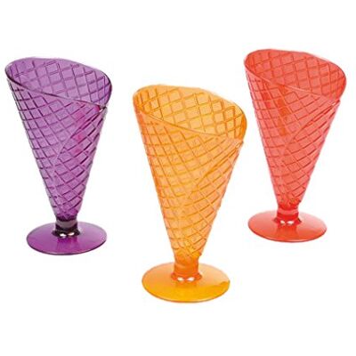 Homéa Viphome 6VAI811C 3 schaaltjes van acryl in korrelvorm, 220 ml, hoogte 16,5 cm, glas, gesorteerd Homéa Viphome 6VAI811C 3 schaaltjes van acryl in korrelvorm, 220 ml, hoogte 16,5 cm, glas, gesorteerd