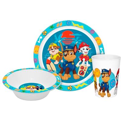 Gedalabels Kinderservies Paw Patrol Boys 3-delig polypropeen, servies, bord, kom, beker, kunststof, onbreekbaar, 3-delig, jongens, Marshall, Chase, Geda, Geda Labels, BPA-vrij, servies, plastic Gedalabels Kinderservies Paw Patrol Boys 3-delig polypropeen, servies, bord, kom, beker, kunststof, onbreekbaar, 3-delig, jongens, Marshall, Chase, Geda, Geda Labels, BPA-vrij, servies, plastic