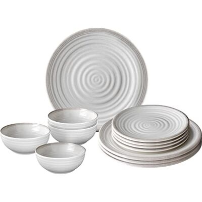 BRUNNER Campingartikelen van melamine Savana, 12 stuks, antislip BRUNNER Campingartikelen van melamine Savana, 12 stuks, antislip
