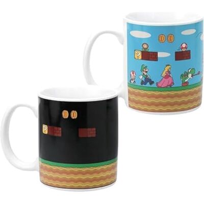 Paladone Super Mario Level Heat Changing koffiemok gelicentieerde Nintendo Merchandise cadeau voor gamers, nerds, Nintendo Mario-fans, mannen en liefhebbers van retro games 10 oz Paladone Super Mario Level Heat Changing koffiemok gelicentieerde Nintendo Merchandise cadeau voor gamers, nerds, Nintendo Mario-fans, mannen en liefhebbers van retro games 10 oz