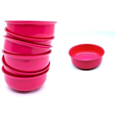 Kimmel Kom 10 cm set van 6 fuchsia Kimmel Kom 10 cm set van 6 fuchsia