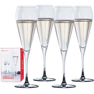 Set van 4 champagneglazen Spiegelau & Nachtmann - Kristal, Vaatwasmachinebestendig Set van 4 champagneglazen Spiegelau & Nachtmann - Kristal, Vaatwasmachinebestendig