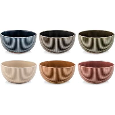 H&H Set 6 Ciotole Land In New Bone China Cc 660 H&H Set 6 Ciotole Land In New Bone China Cc 660