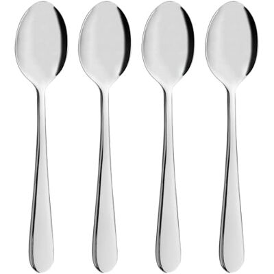 Grunwerg Windsor 4-delige theelepelset 4TESWDR/C, 18/0 roestvrij staal Grunwerg Windsor 4-delige theelepelset 4TESWDR/C, 18/0 roestvrij staal