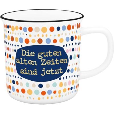 Sheepworld XL-mok motief "Gute zeiten grote porseleinen koffiemok, 52 cl, mok met kleurrijke motiefprint cadeau, vriendin, verjaardag 74838 Sheepworld XL-mok motief "Gute zeiten grote porseleinen koffiemok, 52 cl, mok met kleurrijke motiefprint cadeau, vriendin, verjaardag 74838