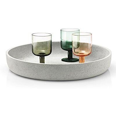 blomus Decoratieve Schaal, Steen, Beton, 65445, 40x40x7 cm blomus Decoratieve Schaal, Steen, Beton, 65445, 40x40x7 cm