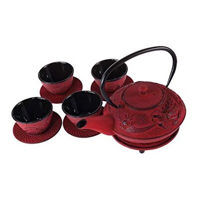 lachineuse Gietijzeren Theeset Aziatische Draak Capaciteit 0.8L lachineuse Gietijzeren Theeset Aziatische Draak Capaciteit 0.8L