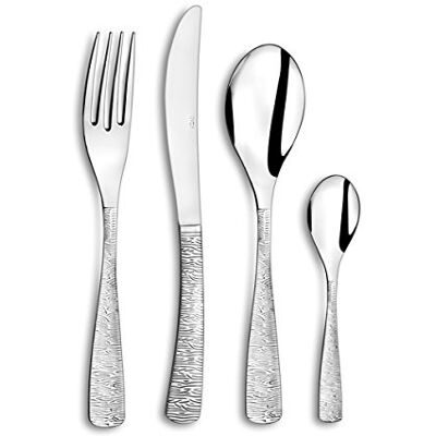 Amefa 241300AF01C40 Ethnic bestekset, 24-delig, roestvrij staal, glanzend oppervlak, 13,7 x 7 x 26,5 cm Amefa 241300AF01C40 Ethnic bestekset, 24-delig, roestvrij staal, glanzend oppervlak, 13,7 x 7 x 26,5 cm