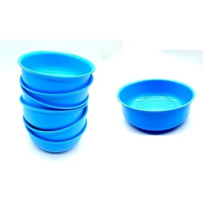 Kimmel 6 stuks kommensen, 200 ml, in set, compoteschaal, dessertkom, mueslikom, feestservies, kinderservies, campingservies, plastic servies, kunstservies, herbruikbaar, kleur lichtblauw Kimmel 6 stuks kommensen, 200 ml, in set, compoteschaal, dessertkom, mueslikom, feestservies, kinderservies, campingservies, plastic servies, kunstservies, herbruikbaar, kleur lichtblauw