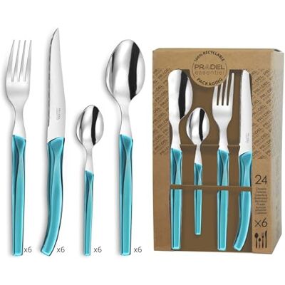 Lou Laguiole RISING SUN BESTEK SET24 TURKOISEKRAFT BOX Lou Laguiole RISING SUN BESTEK SET24 TURKOISEKRAFT BOX