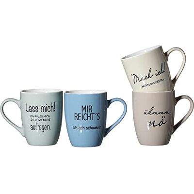Ritzenhoff - Breker Set van 4 porseleinen koffiekoppen Ritzenhoff - Breker Set van 4 porseleinen koffiekoppen