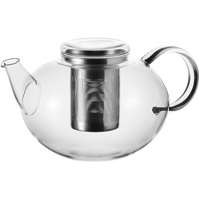 LEONARDO HOME Leonardo Moon theepot - 2 L, glas & staal LEONARDO HOME Leonardo Moon theepot - 2 L, glas & staal