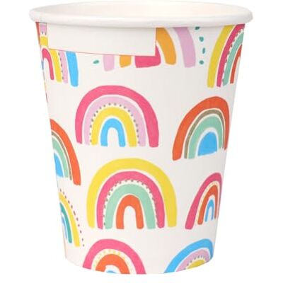 Talking Tables 8 x Rainbow Paper Party Cups Partyware voor Kinderen, Jongens, Meisjes, 1e Verjaardag, Baby Shower, Recyclebaar & Wegwerp Servies, Inhoud: 250ml (9oz) Talking Tables 8 x Rainbow Paper Party Cups Partyware voor Kinderen, Jongens, Meisjes, 1e Verjaardag, Baby Shower, Recyclebaar & Wegwerp Servies, Inhoud: 250ml (9oz)