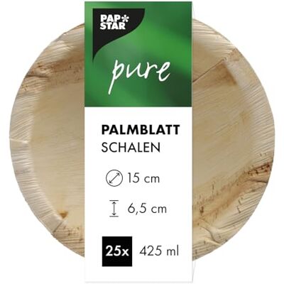 PAPSTAR Palmblad schaal "pure" rond 425 ml PAPSTAR Palmblad schaal "pure" rond 425 ml
