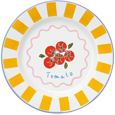 Talking Tables Bon Appetit Tomaten Emaillebord - 25cm - Emaillebord Talking Tables Bon Appetit Tomaten Emaillebord - 25cm - Emaillebord