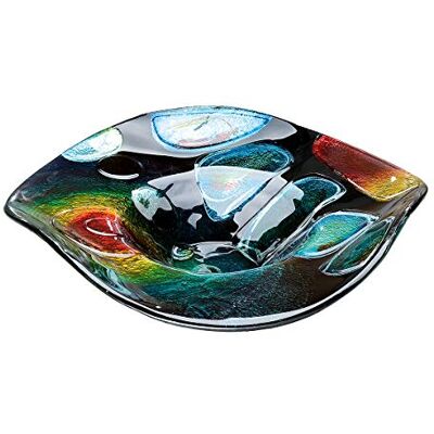 ART schaal tafelschaal glazen schaal decoratie woonkamer D 45 cm ART schaal tafelschaal glazen schaal decoratie woonkamer D 45 cm
