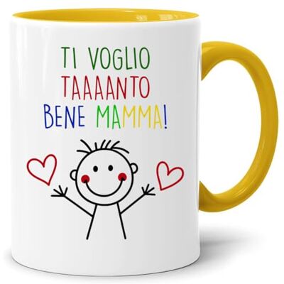 Jungle Mug Mok voor Moederdag, Ti Voglio Taaanto Bene Mama Beer, origineel verjaardagscadeau voor dames, ontbijtmok voor kinderen, schattig, cadeaus voor bijzondere vriendin en vriendin Jungle Mug Mok voor Moederdag, Ti Voglio Taaanto Bene Mama Beer, origineel verjaardagscadeau voor dames, ontbijtmok voor kinderen, schattig, cadeaus voor bijzondere vriendin en vriendin