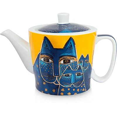 Egan Theepot, Porselein, Ivoor, Klein Egan Theepot, Porselein, Ivoor, Klein