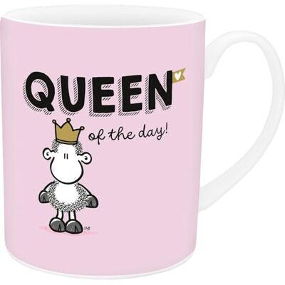 Sheepworld XL-mok "Queen of the day" Grote porseleinen koffiemok, XL jumbo-mok, 60 cl, mok met spreuk cadeau, vriend, vriendin 74724 Sheepworld XL-mok "Queen of the day" Grote porseleinen koffiemok, XL jumbo-mok, 60 cl, mok met spreuk cadeau, vriend, vriendin 74724
