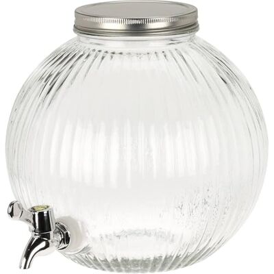WELL HOME MOBILIARIO & DECORACIÓN Wellhome drankdispenser van glas, 5,5 l WELL HOME MOBILIARIO & DECORACIÓN Wellhome drankdispenser van glas, 5,5 l