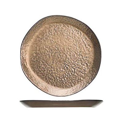Cosy & Trendy Set van 4 Copernico platte borden, D26 cm, brons/goud Cosy & Trendy Set van 4 Copernico platte borden, D26 cm, brons/goud