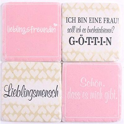 La Finesse Lafinesse stenen onderzetters voor warm of koud – em6931, aardewerk La Finesse Lafinesse stenen onderzetters voor warm of koud – em6931, aardewerk