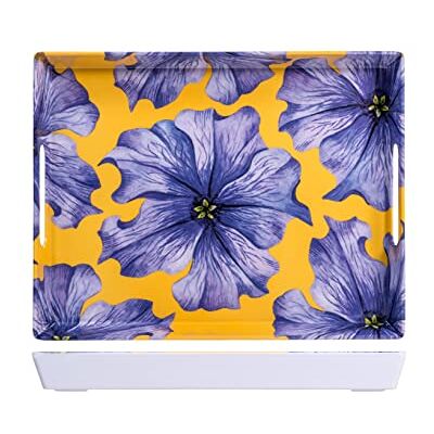 H&H Surreal Spring dienblad van melamine 40 x 31 cm H&H Surreal Spring dienblad van melamine 40 x 31 cm