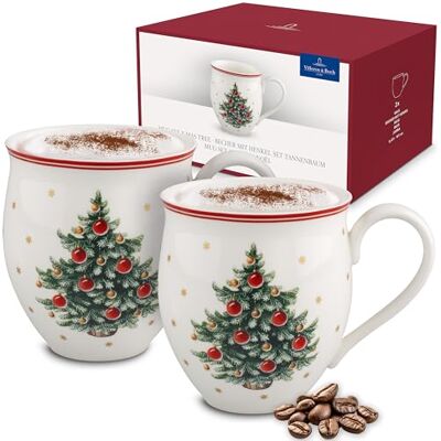 Villeroy & Boch Kerstmokjes Set - Dennenboom, 2 stuks Villeroy & Boch Kerstmokjes Set - Dennenboom, 2 stuks